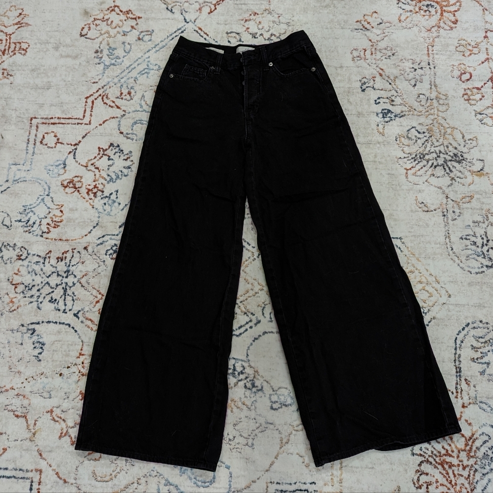 Mid Rise Wide Leg Jeans - Picture 3 of 7